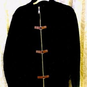 Mens ZipUp Wool Cardigan